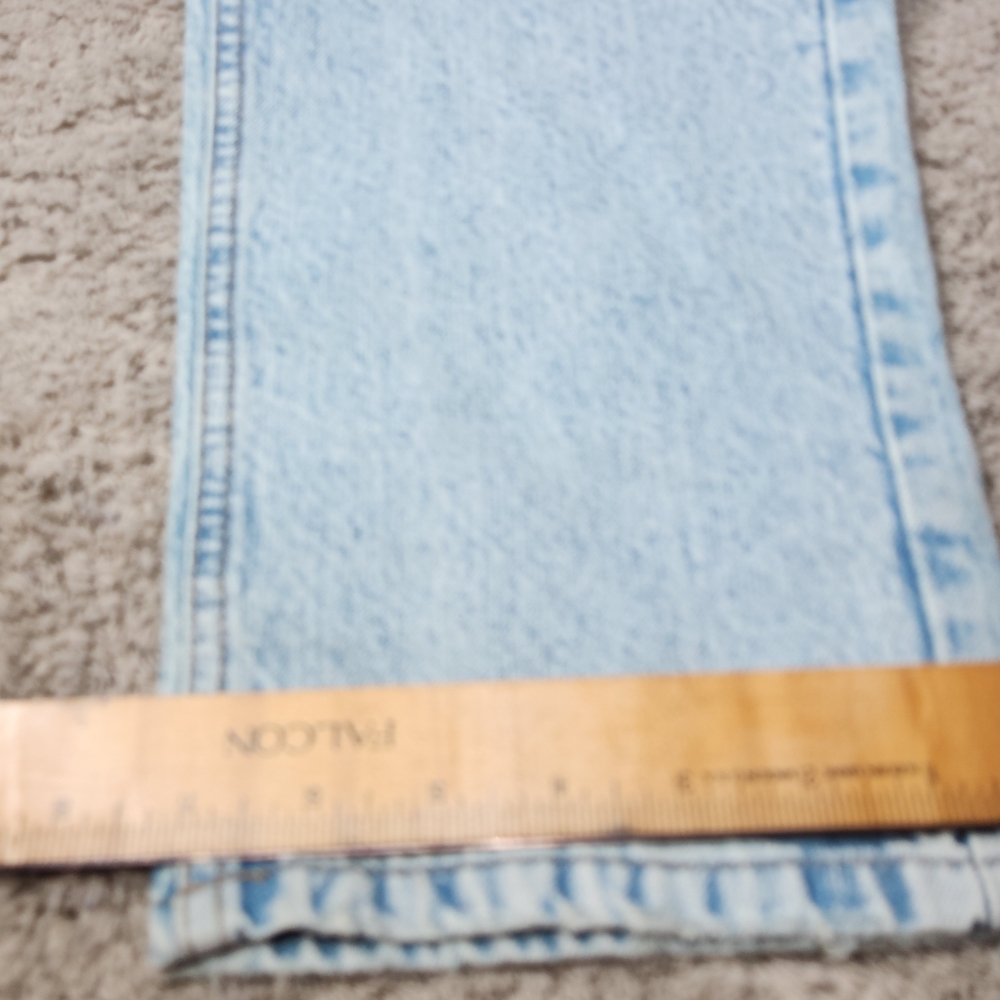 Women's High-Rise Foldover Straight Jeans - Wild Fable Size 0/32" - Picture 13 of 16